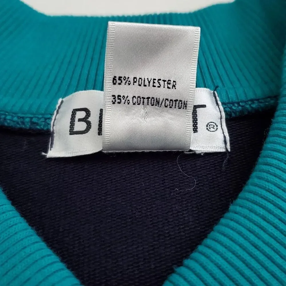 Vintage 90's Blast Sweater Pullover Colorblock‎ (Womens Plus Size 2X) Blue Red